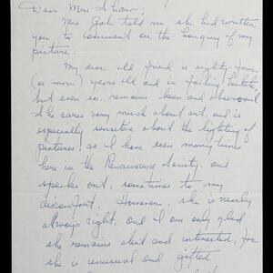a page of handwritten text