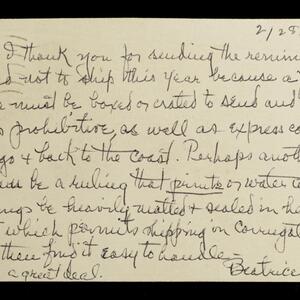a page of handwritten text