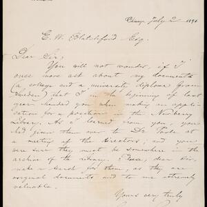 a page of handwritten text