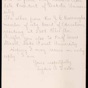 a page of handwritten text
