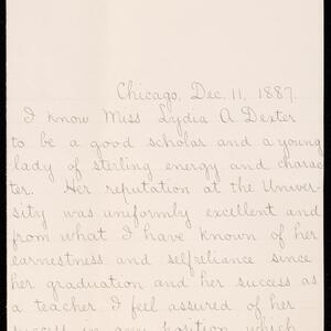 a page of handwritten text