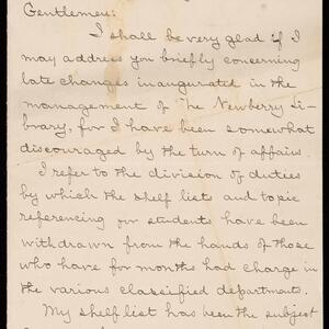 a page of handwritten text