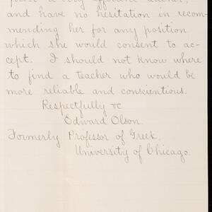 a page of handwritten text