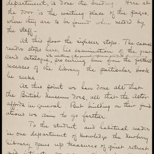 a page of handwritten text