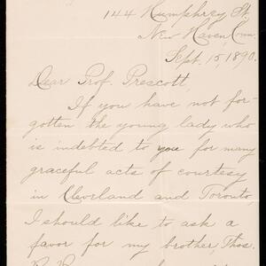 a page of handwritten text