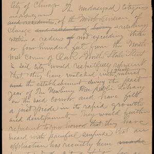 a page of handwritten text