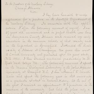 a page of handwritten text