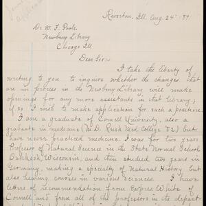a page of handwritten text