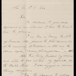 a page of handwritten text