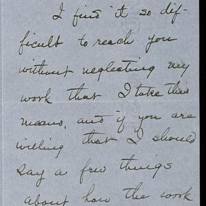 a page of handwritten text