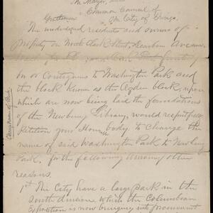 a page of handwritten text
