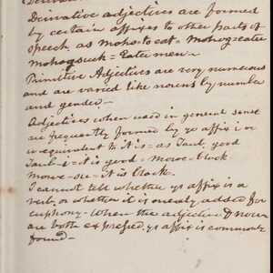 a page of handwritten text