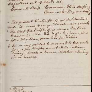 a page of handwritten text