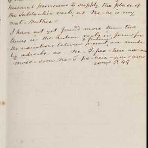 a page of handwritten text