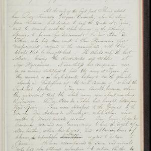 a page of handwritten text