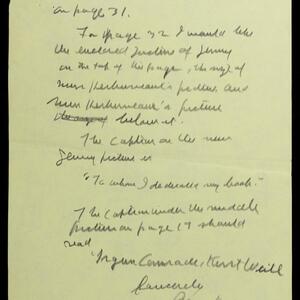 a page of handwritten text