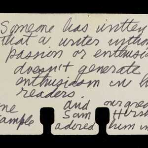 a page of handwritten text