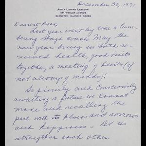 a page of handwritten text