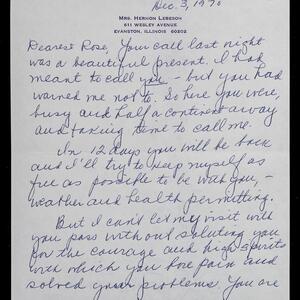 a page of handwritten text