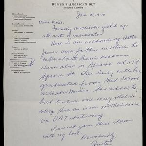 a page of handwritten text