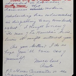 a page of handwritten text