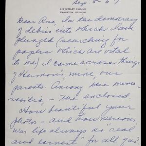 a page of handwritten text