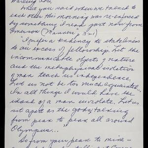 a page of handwritten text