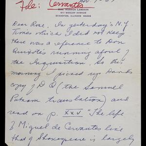 a page of handwritten text