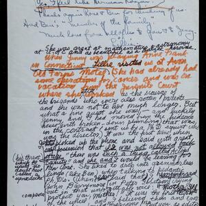 a page of handwritten text