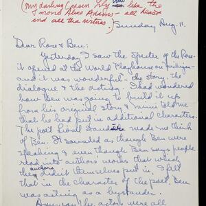 a page of handwritten text