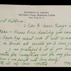 a page of handwritten text