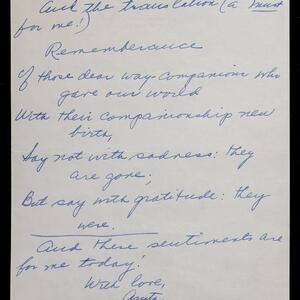 a page of handwritten text