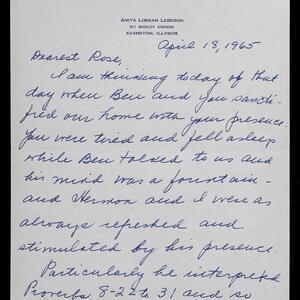 a page of handwritten text