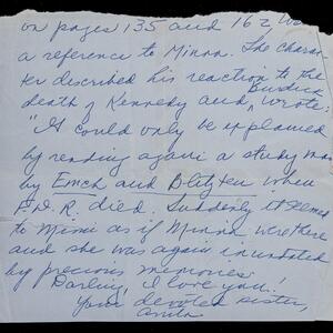 a page of handwritten text