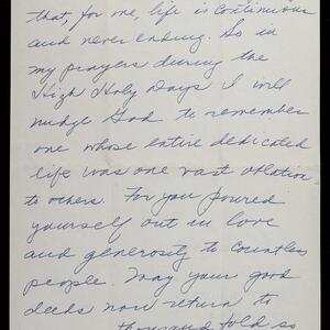 a page of handwritten text