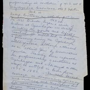 a page of handwritten text