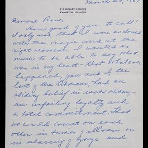 a page of handwritten text