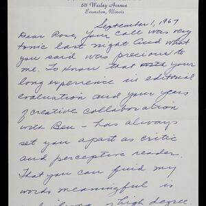 a page of handwritten text
