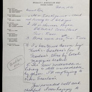a page of handwritten text