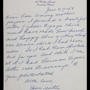 a page of handwritten text