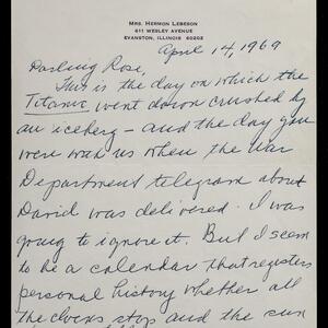 a page of handwritten text