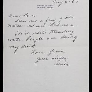 a page of handwritten text