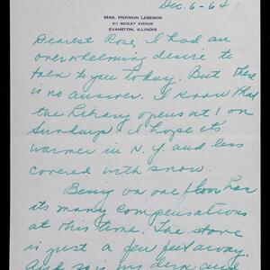 a page of handwritten text