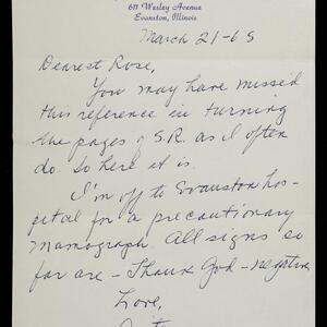 a page of handwritten text