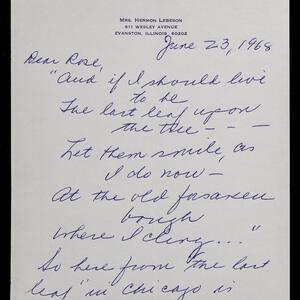a page of handwritten text