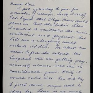 a page of handwritten text