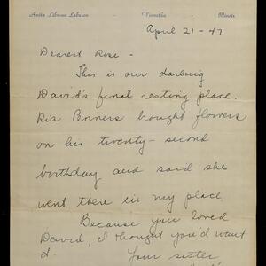 a page of handwritten text
