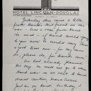 a page of handwritten text