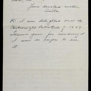 a page of handwritten text