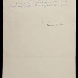 a page of handwritten text